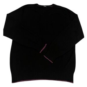 Paul Smith London Men's M Black V-Neck Sweater 100% Cashmere Made in Italy